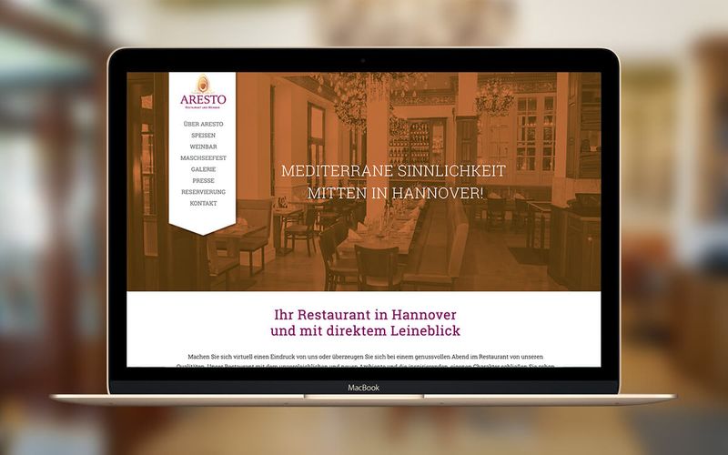 Aresto Restaurant web sitesi