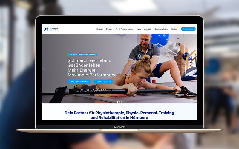 AS Physio & Therapie Nürnberg web sitesi
