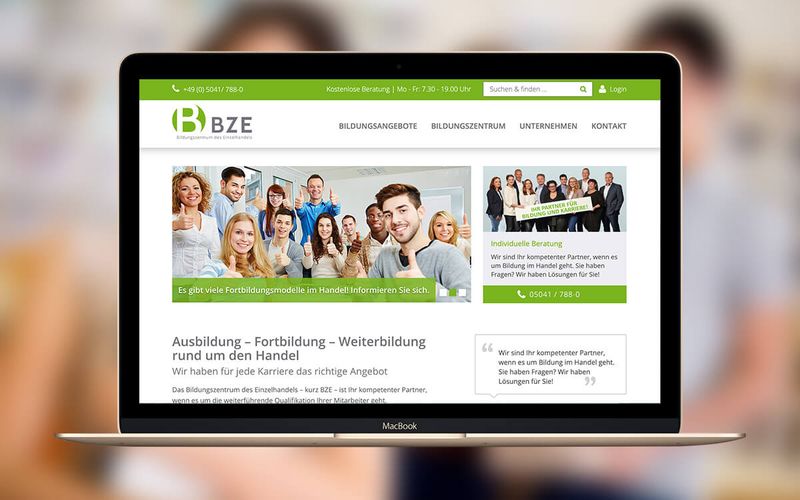 Bildungszentrum des Einzelhandels (BZE) web sitesi