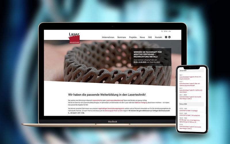 LZH Laser Akademie web sitesi